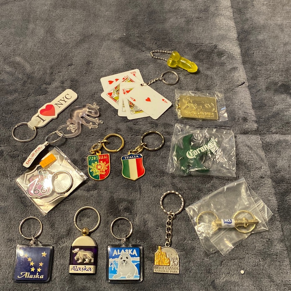 Various keychains